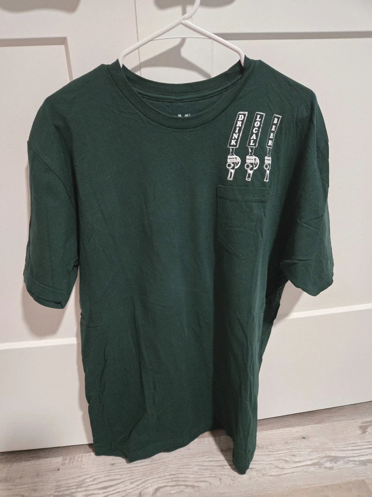 Drink Local Beer Michigan Pocket Adult Size XL - Adult & Kids T-Shirts, Sweatshirts & Hoodies apparel design preview 1