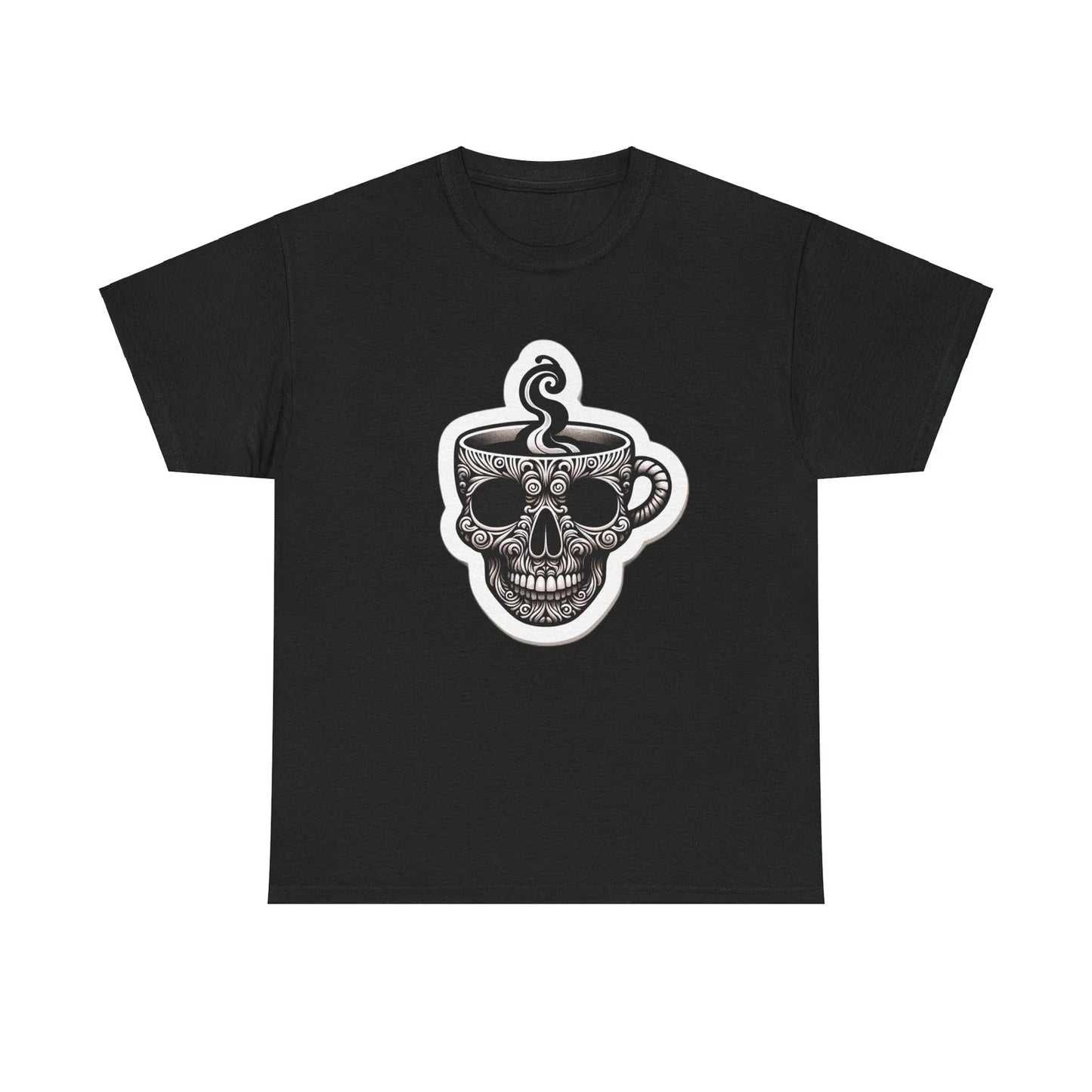 Skull Logo Coffee Mug Lover Barista New Adult Graphic - Adult & Kids T-Shirts, Sweatshirts & Hoodies apparel design preview 1