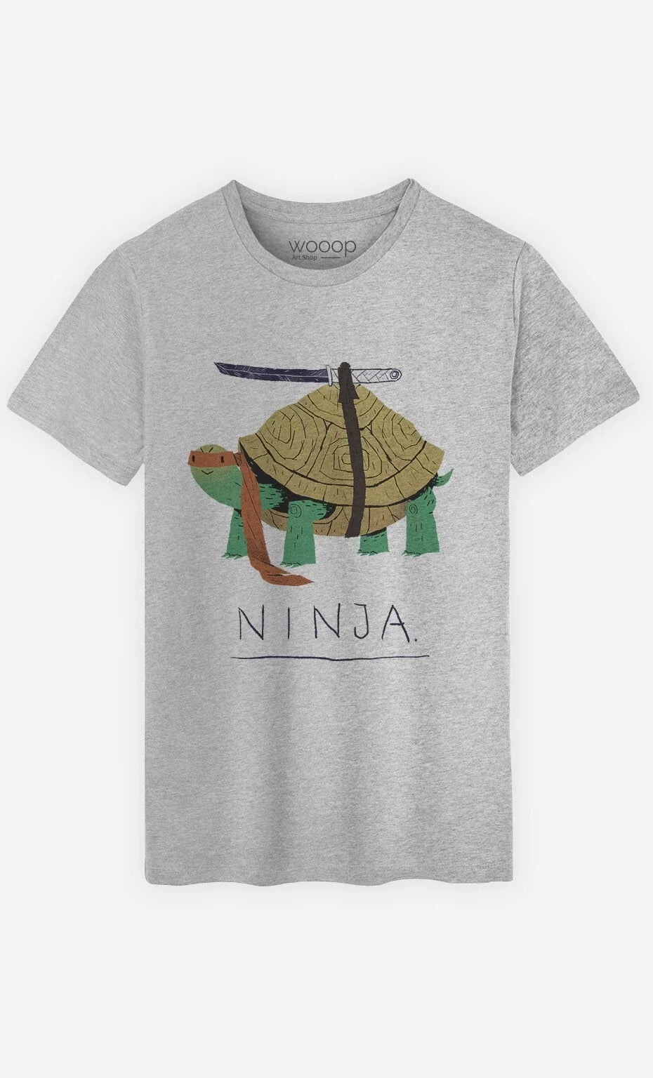 Man short Sleeve Gray, Ninja Turtle - Adult & Kids T-Shirts, Sweatshirts & Hoodies apparel design preview 1