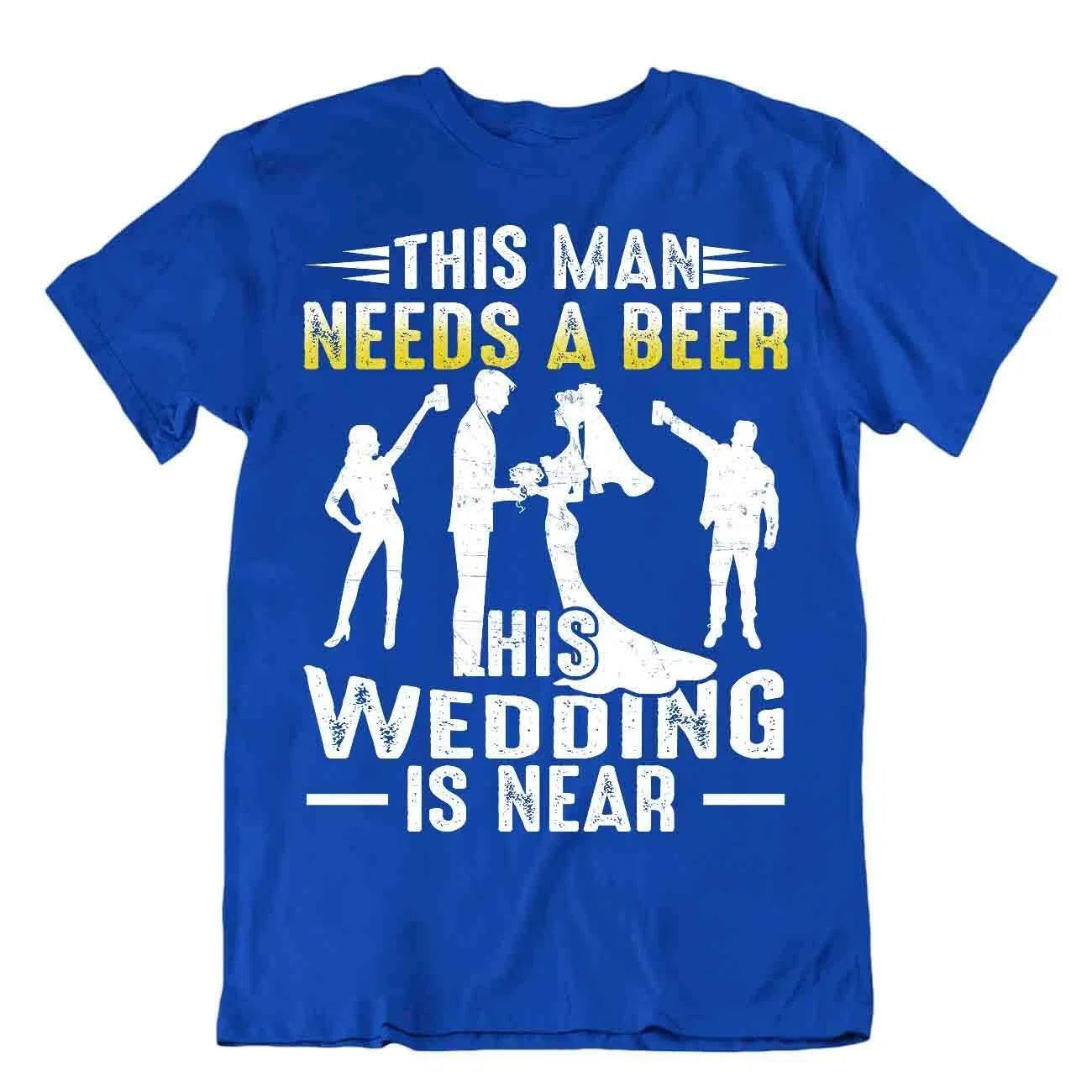 Wedding And Beer BBF Friends Grom Realist Glass - Adult & Kids T-Shirts, Sweatshirts & Hoodies apparel design preview 1