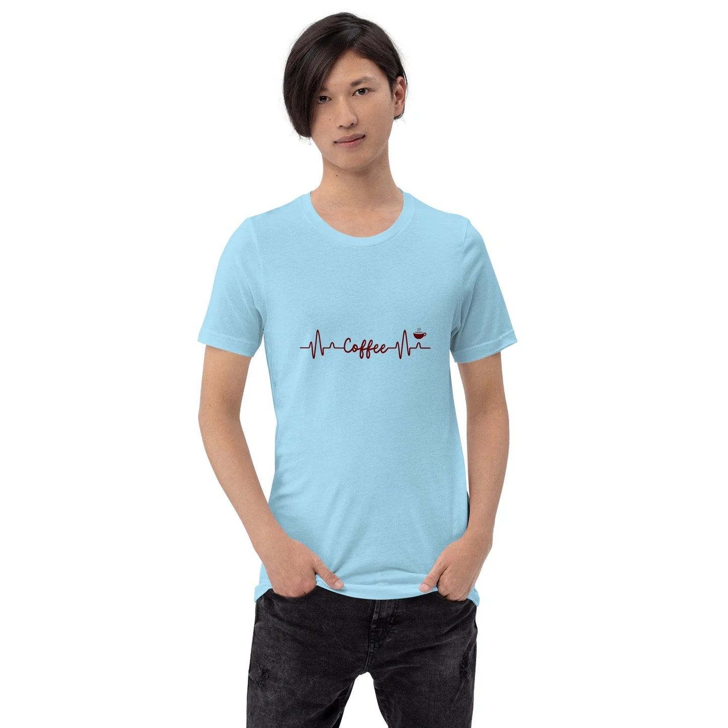 Coffee Heartbeat - Adult & Kids T-Shirts, Sweatshirts & Hoodies apparel design preview 1
