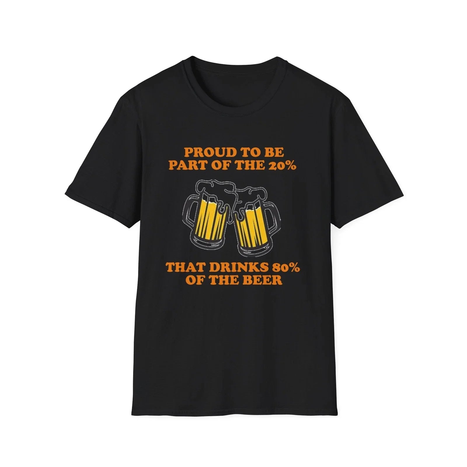 Funny Beer Lover Proud to be Part of the 20% that - Adult & Kids T-Shirts, Sweatshirts & Hoodies apparel design preview 1