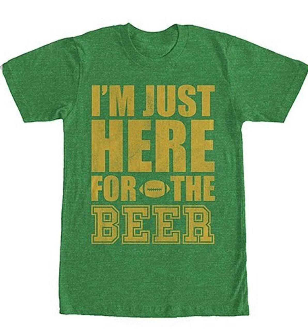 I'm Just Here for the Beer Football Mens Sz XL Chin - Adult & Kids T-Shirts, Sweatshirts & Hoodies apparel design preview 1