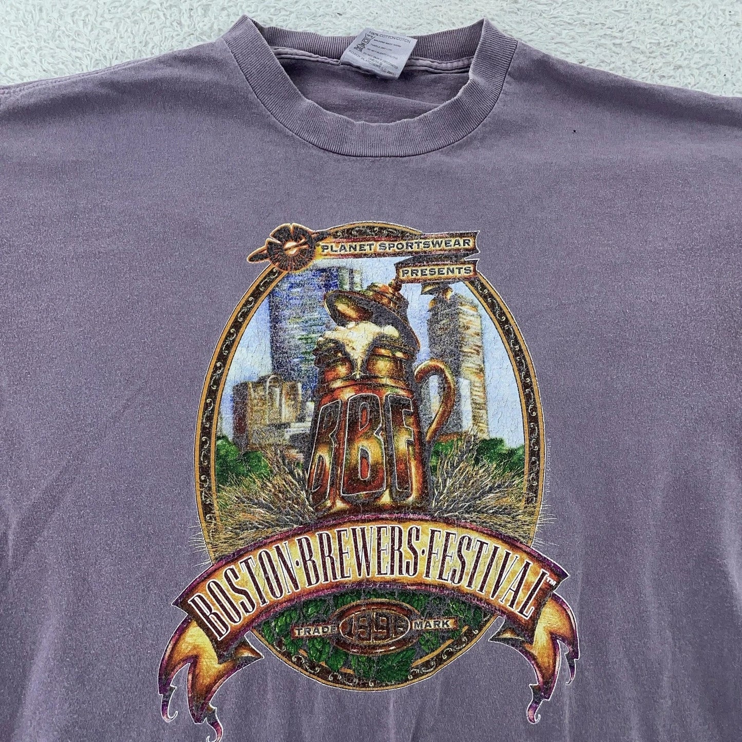 Vintage 90s Boston Brewers Festival Beer Mens XL - Adult & Kids T-Shirts, Sweatshirts & Hoodies apparel design preview 1