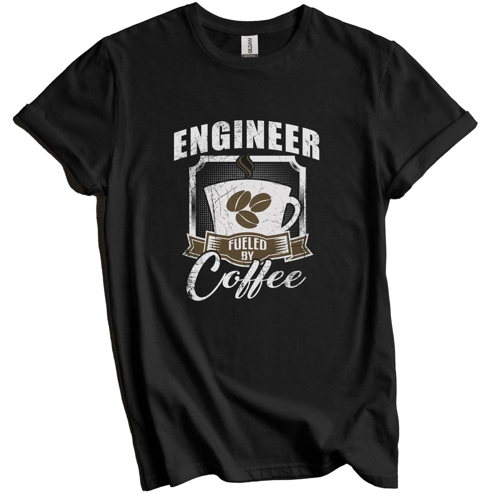 Engineer Fueled By Coffee Funny Gift for - Adult & Kids T-Shirts, Sweatshirts & Hoodies apparel design preview 1
