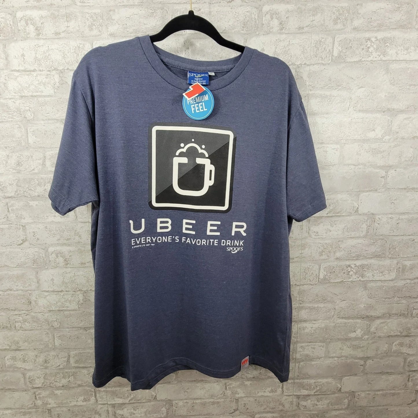 Spoofs ubeer mens size XL short sleeve blue NWT - Adult & Kids T-Shirts, Sweatshirts & Hoodies apparel design preview 1