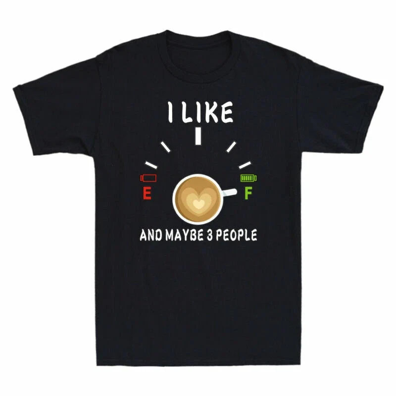 Lovers Coffee Gift Funny Men's 3 Maybe Like I Cotton - Adult & Kids T-Shirts, Sweatshirts & Hoodies apparel design preview 1