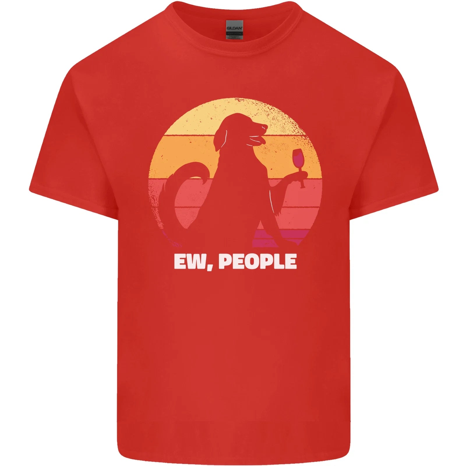 Ew People Funny Wine Drinking Dog Mens Light Cotton - Adult & Kids T-Shirts, Sweatshirts & Hoodies apparel design preview 1