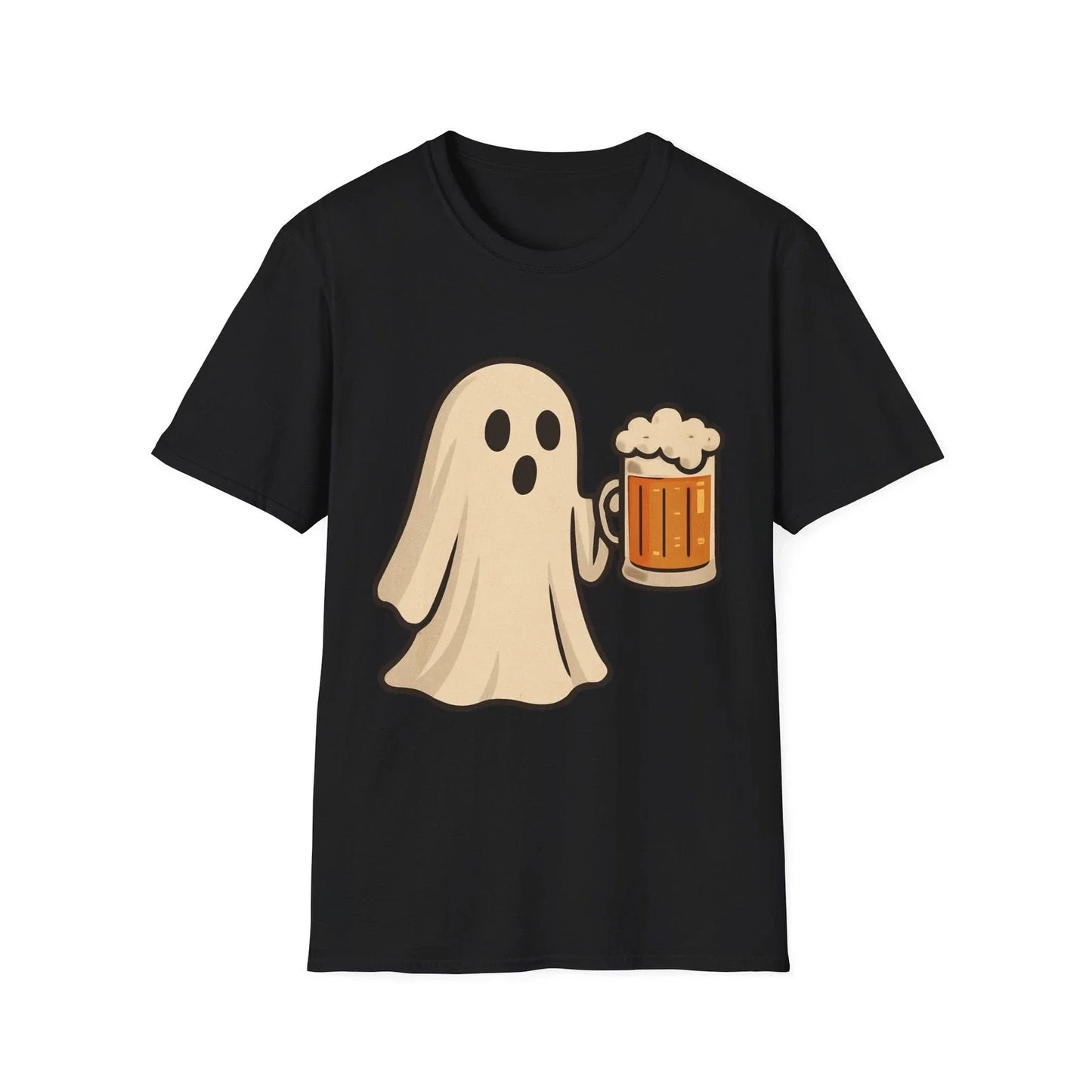 Ghostly Cheers Halloween Party Funny Beer - Adult & Kids T-Shirts, Sweatshirts & Hoodies apparel design preview 1