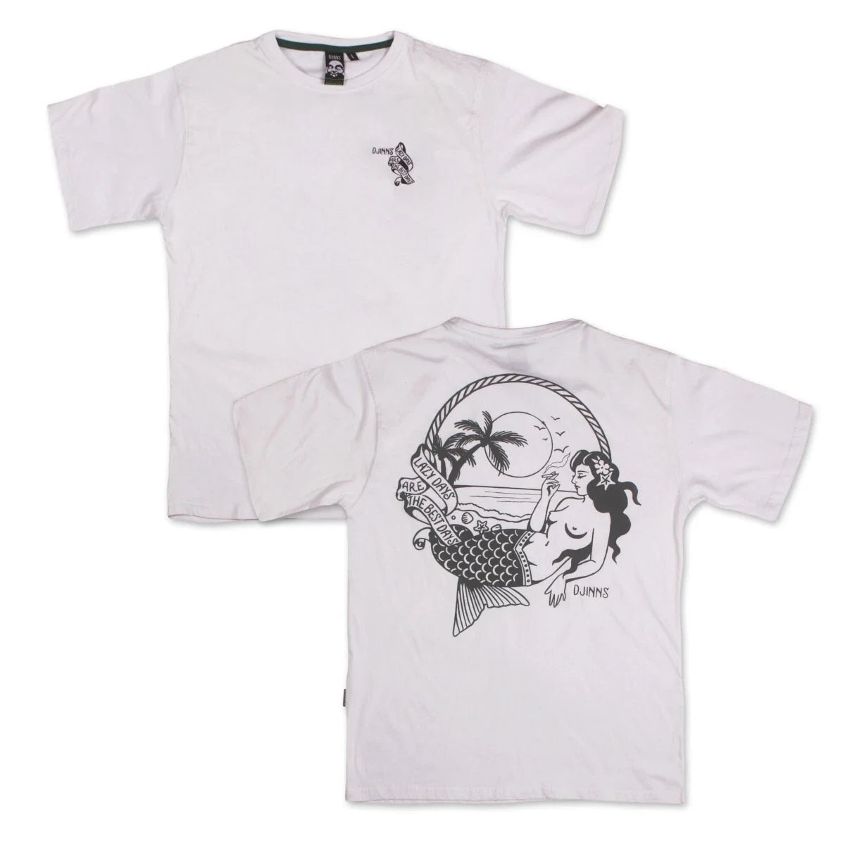 Djinns Oversized Lazy Mermaid Mens Top Chilling Men - Adult & Kids T-Shirts, Sweatshirts & Hoodies apparel design preview 1