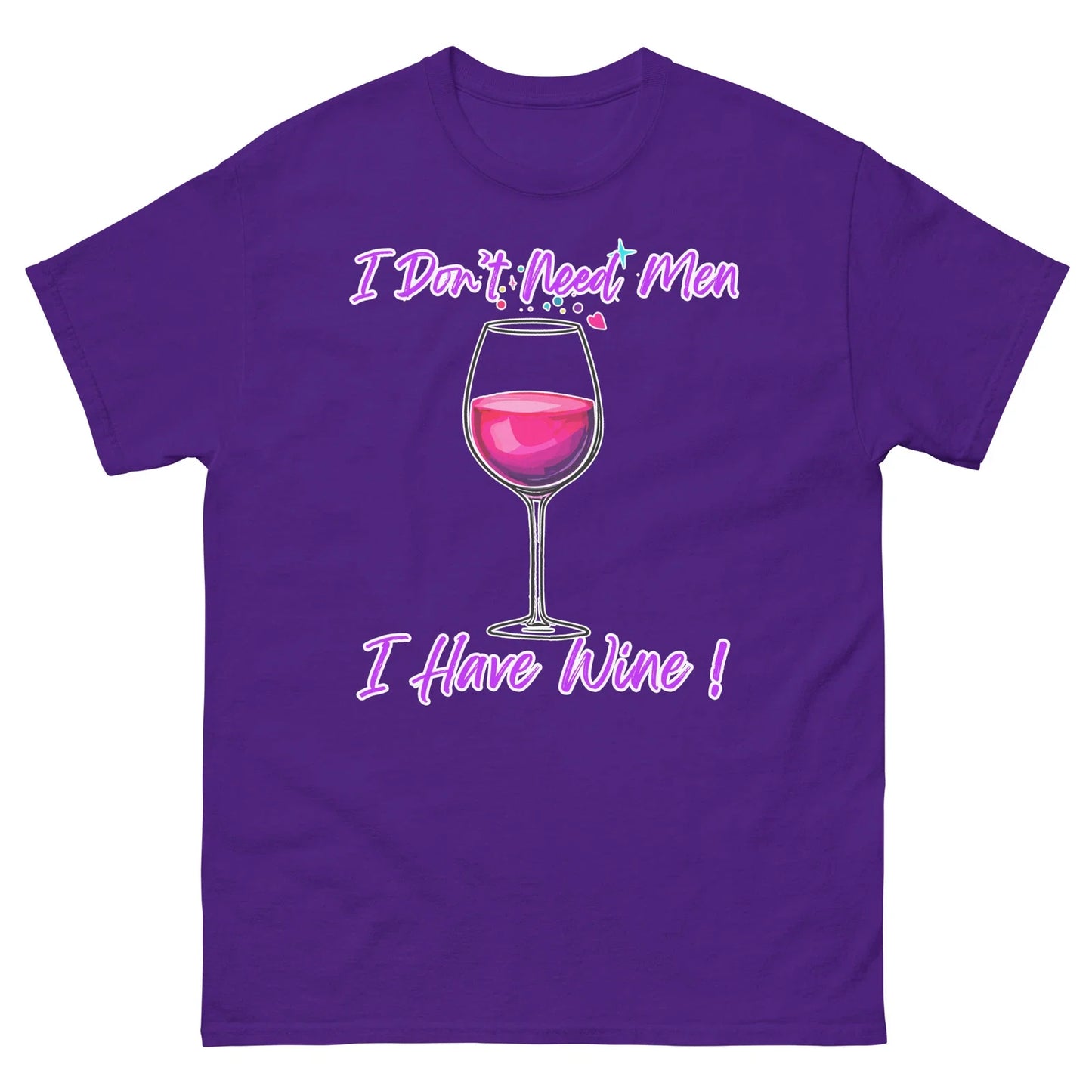I Don't Need Men Have Wine Funny Design for Lover, - Adult & Kids T-Shirts, Sweatshirts & Hoodies apparel design preview 1