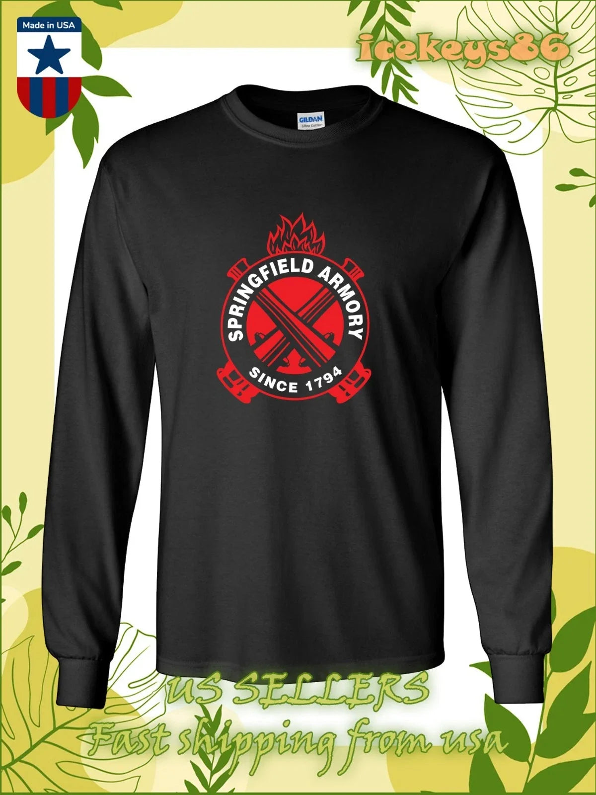 Springfield Armory Since 1794 Men's American Size - Adult & Kids T-Shirts, Sweatshirts & Hoodies apparel design preview 1