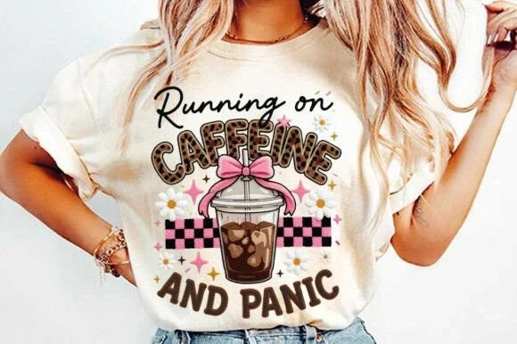 Coffee Mental Health Anxiety Humor - Adult & Kids T-Shirts, Sweatshirts & Hoodies apparel design preview 1
