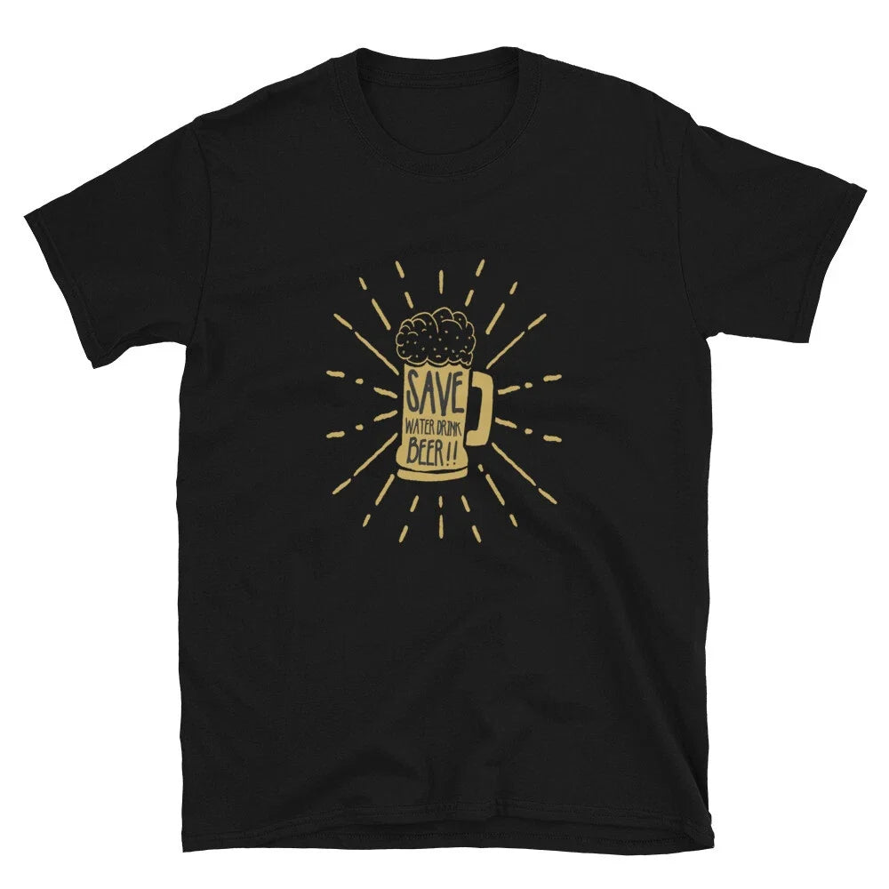 Save Water Drink Beer Graffiti Activism Classic Fit - Adult & Kids T-Shirts, Sweatshirts & Hoodies apparel design preview 1