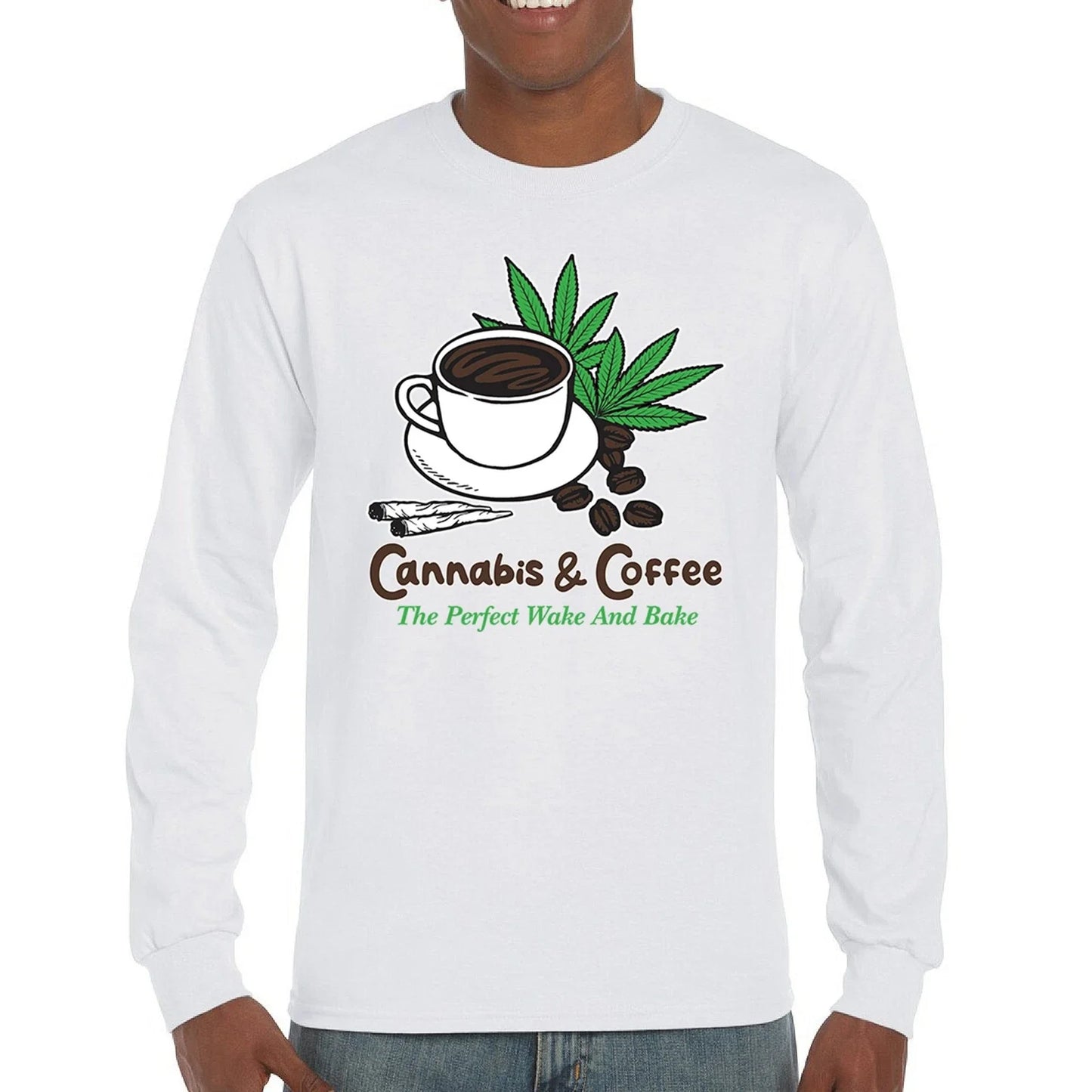 Cannabis Coffee Weed Brew 420 Joint Java Marijuana - Adult & Kids T-Shirts, Sweatshirts & Hoodies apparel design preview 1