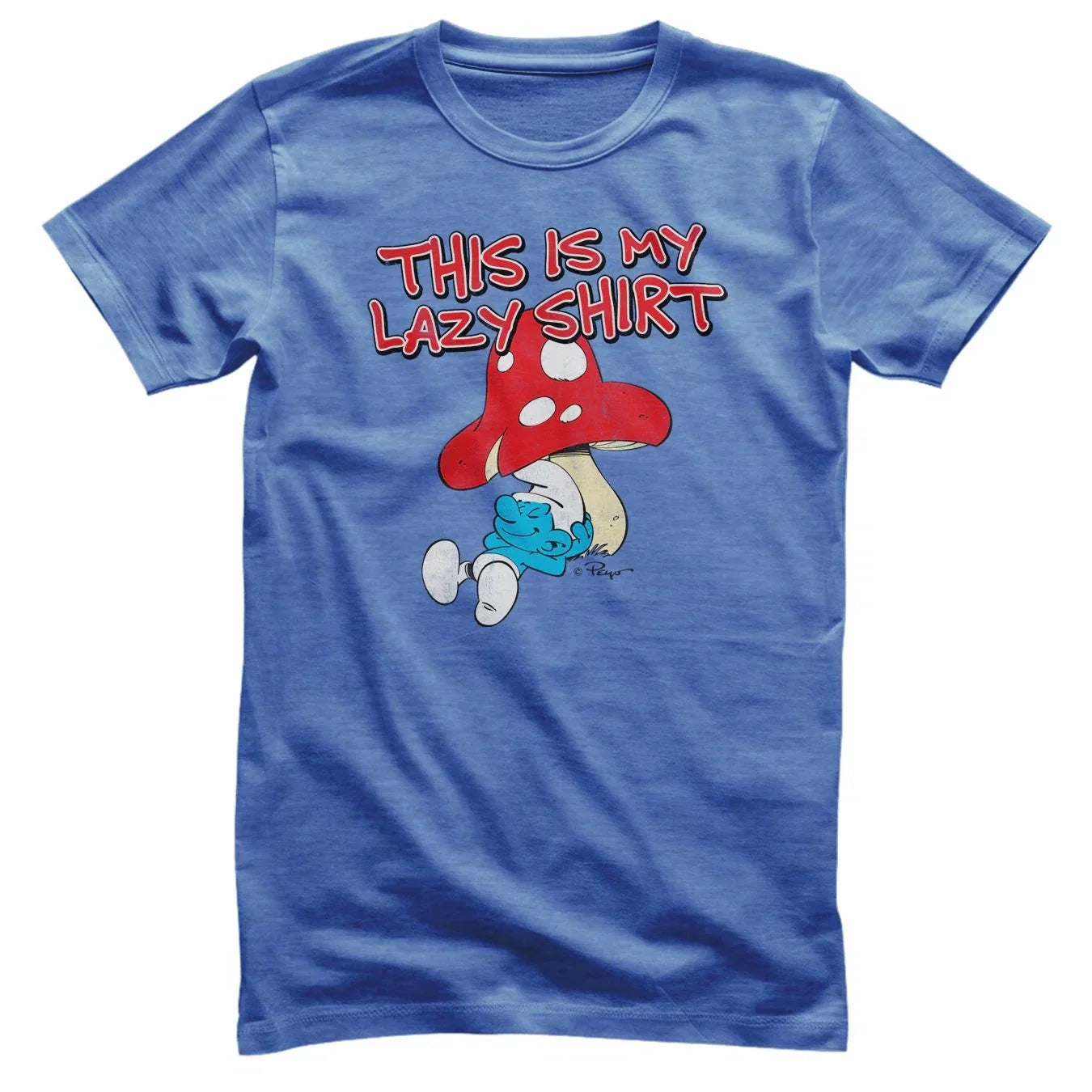 'This Is My Lazy' Officially Fired The Smurfs - Adult & Kids T-Shirts, Sweatshirts & Hoodies apparel design preview 1