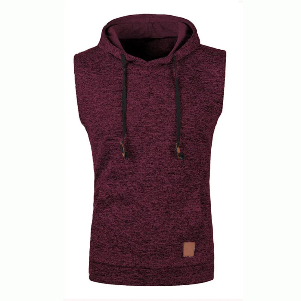 Mens Sleeveless Top Gym Hooded Fitness - Adult & Kids T-Shirts, Sweatshirts & Hoodies apparel design preview 1
