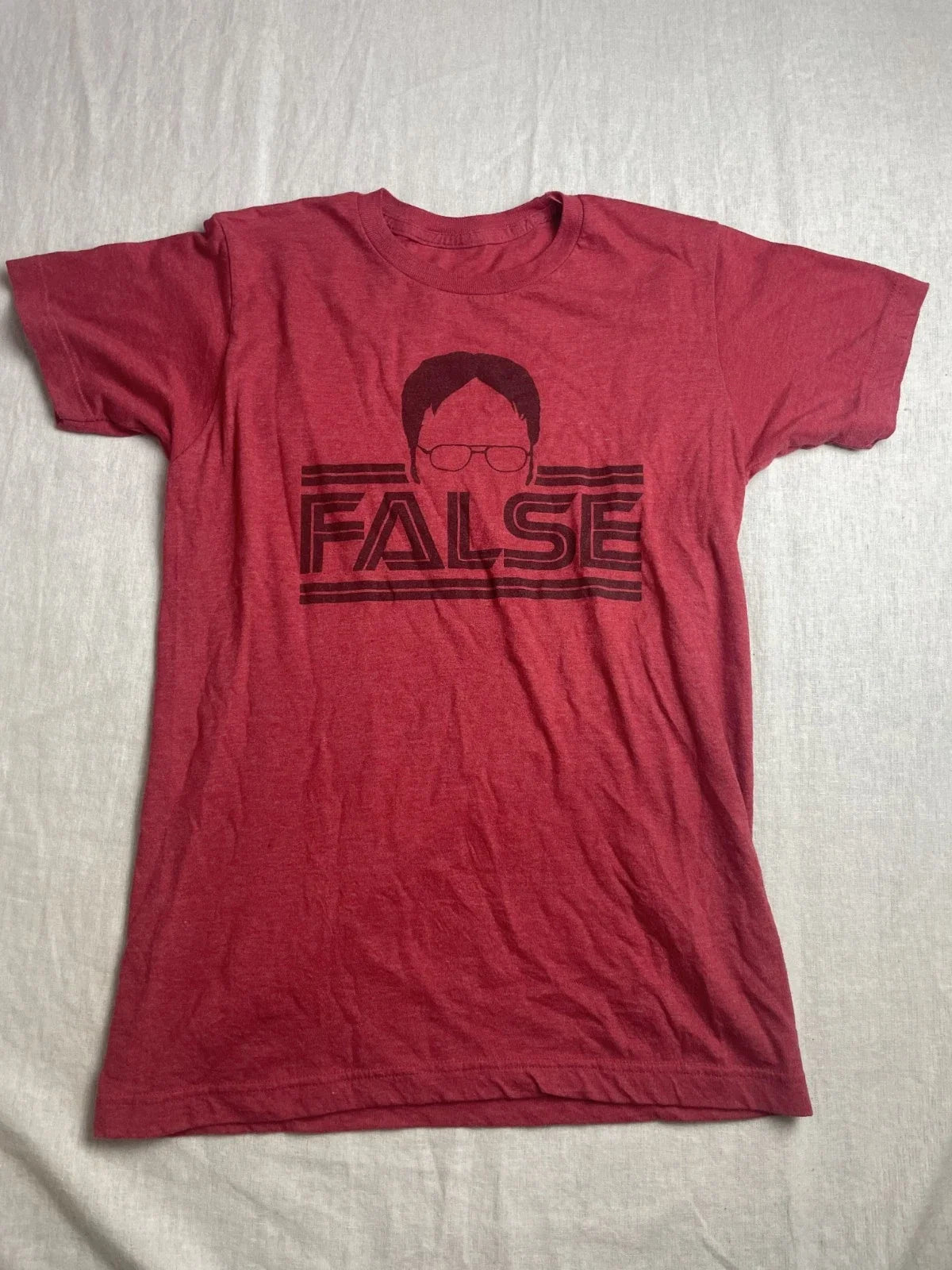 The Office Dwight Schrute False Red Mens S Geek - Adult & Kids T-Shirts, Sweatshirts & Hoodies apparel design preview 1