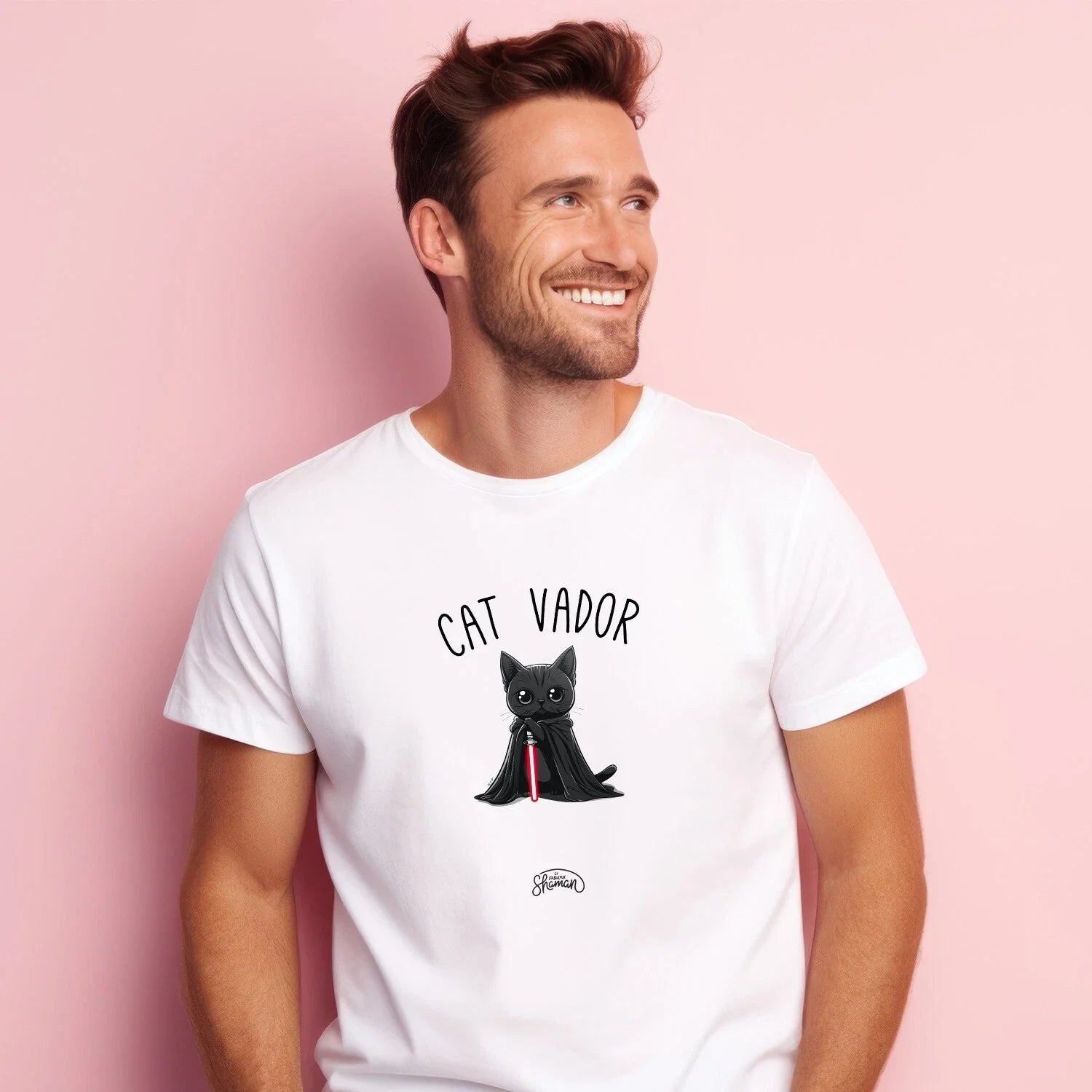 Men's Short Sleeve White, CAT VADOR - Adult & Kids T-Shirts, Sweatshirts & Hoodies apparel design preview 1