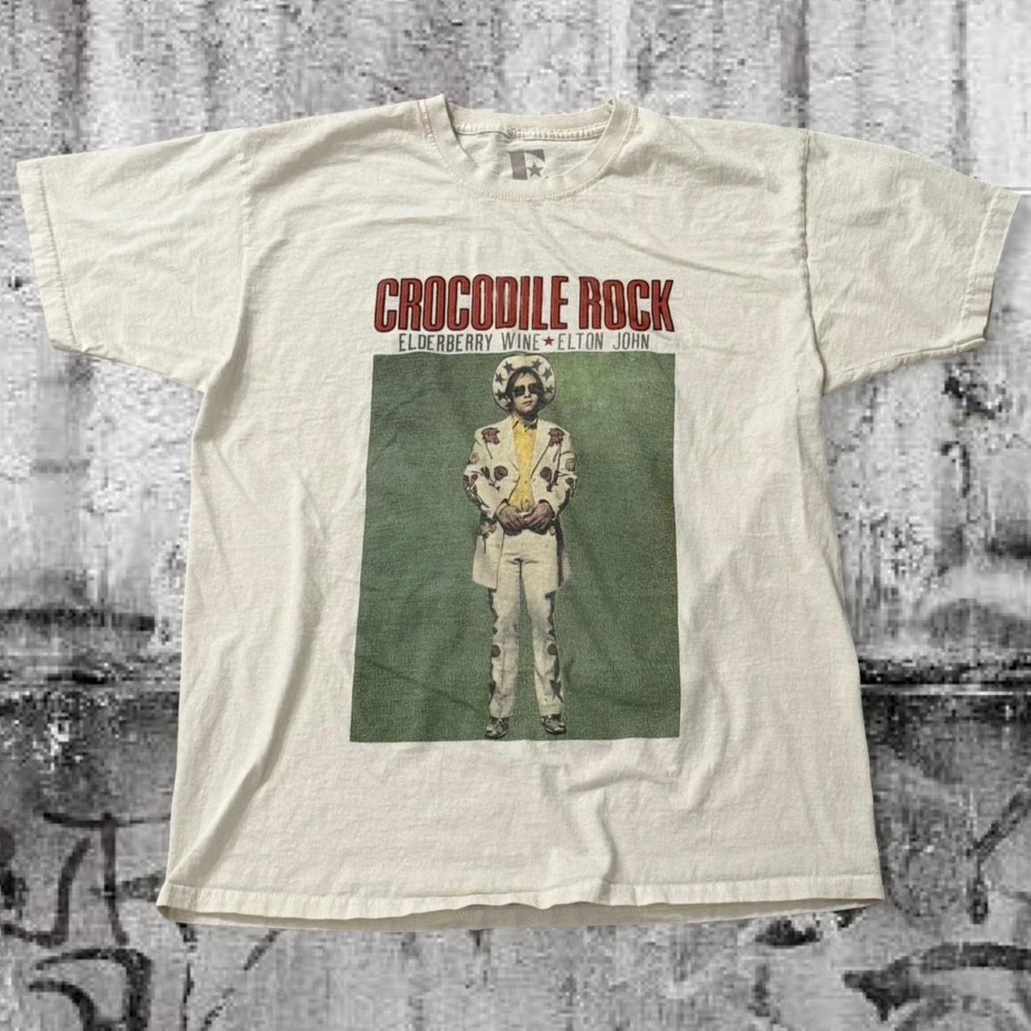 Elton John Crocodile Rock Elderberry Wine Graphic XL - Adult & Kids T-Shirts, Sweatshirts & Hoodies apparel design preview 1