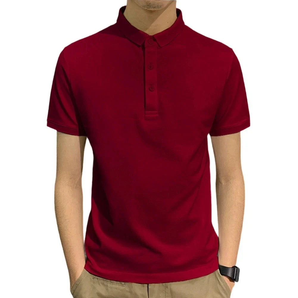 Men's Casual Top Short Sleeve Lapel Polyester Spandex - Adult & Kids T-Shirts, Sweatshirts & Hoodies apparel design preview 1