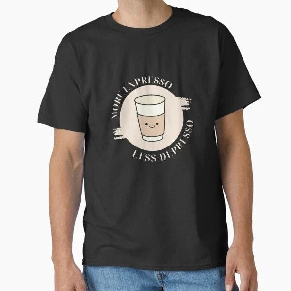 Coffee Cup More Expresso Less Depresso (Dark Made in - Adult & Kids T-Shirts, Sweatshirts & Hoodies apparel design preview 1