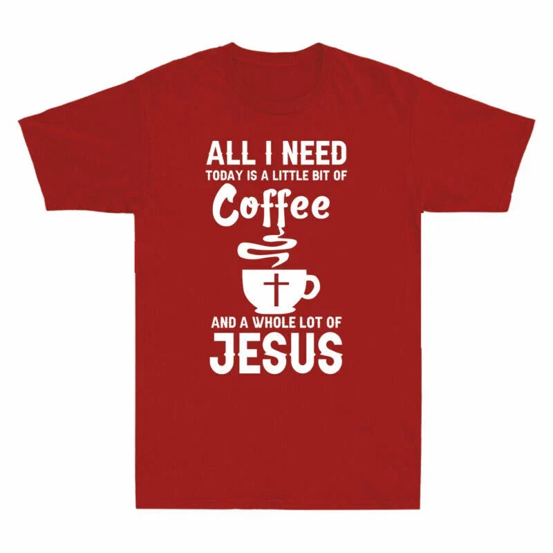 Jesus Coffee Short Novelty Is Cotton Men's Need I And - Adult & Kids T-Shirts, Sweatshirts & Hoodies apparel design preview 1