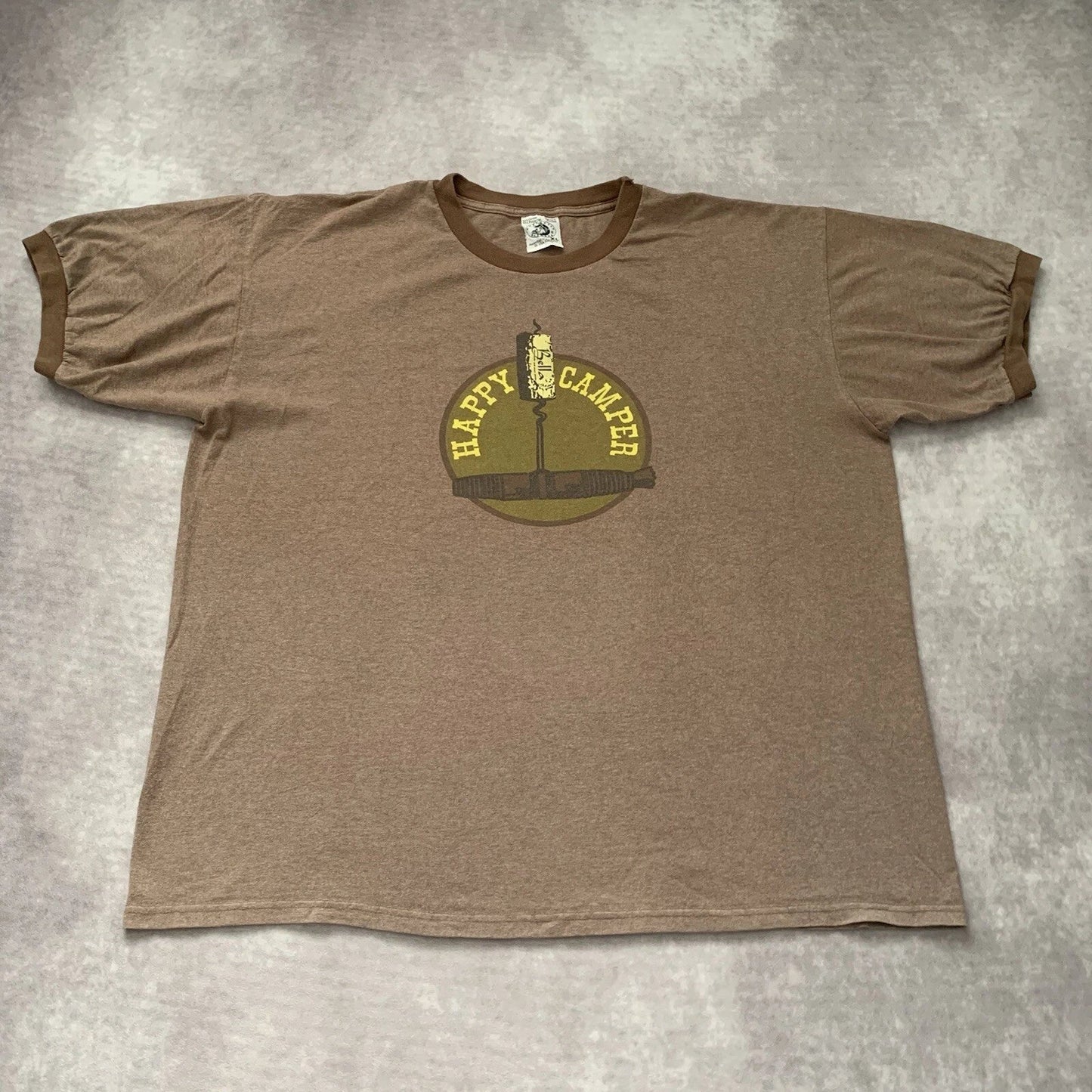 Vintage 90s Bella Wine Size XL Vineyard Happy Camper - Adult & Kids T-Shirts, Sweatshirts & Hoodies apparel design preview 1