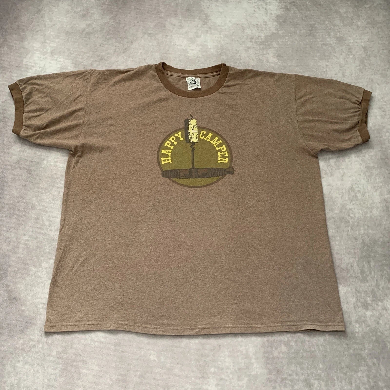 Vintage 90s Bella Wine Size XL Vineyard Happy Camper - Adult & Kids T-Shirts, Sweatshirts & Hoodies apparel design preview 1