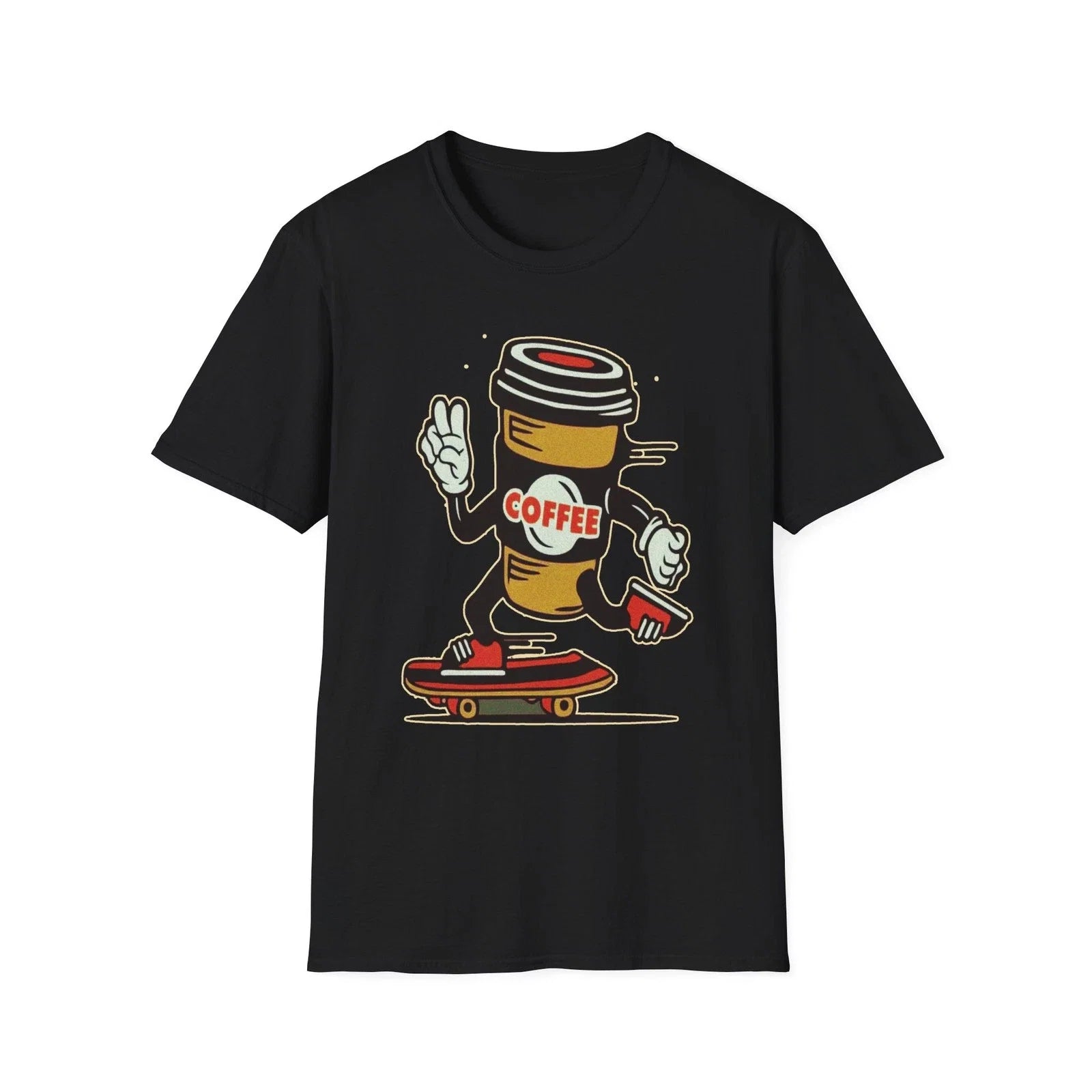 Skateboarding Coffee Funny Lover's Unisex Gift - Adult & Kids T-Shirts, Sweatshirts & Hoodies apparel design preview 1