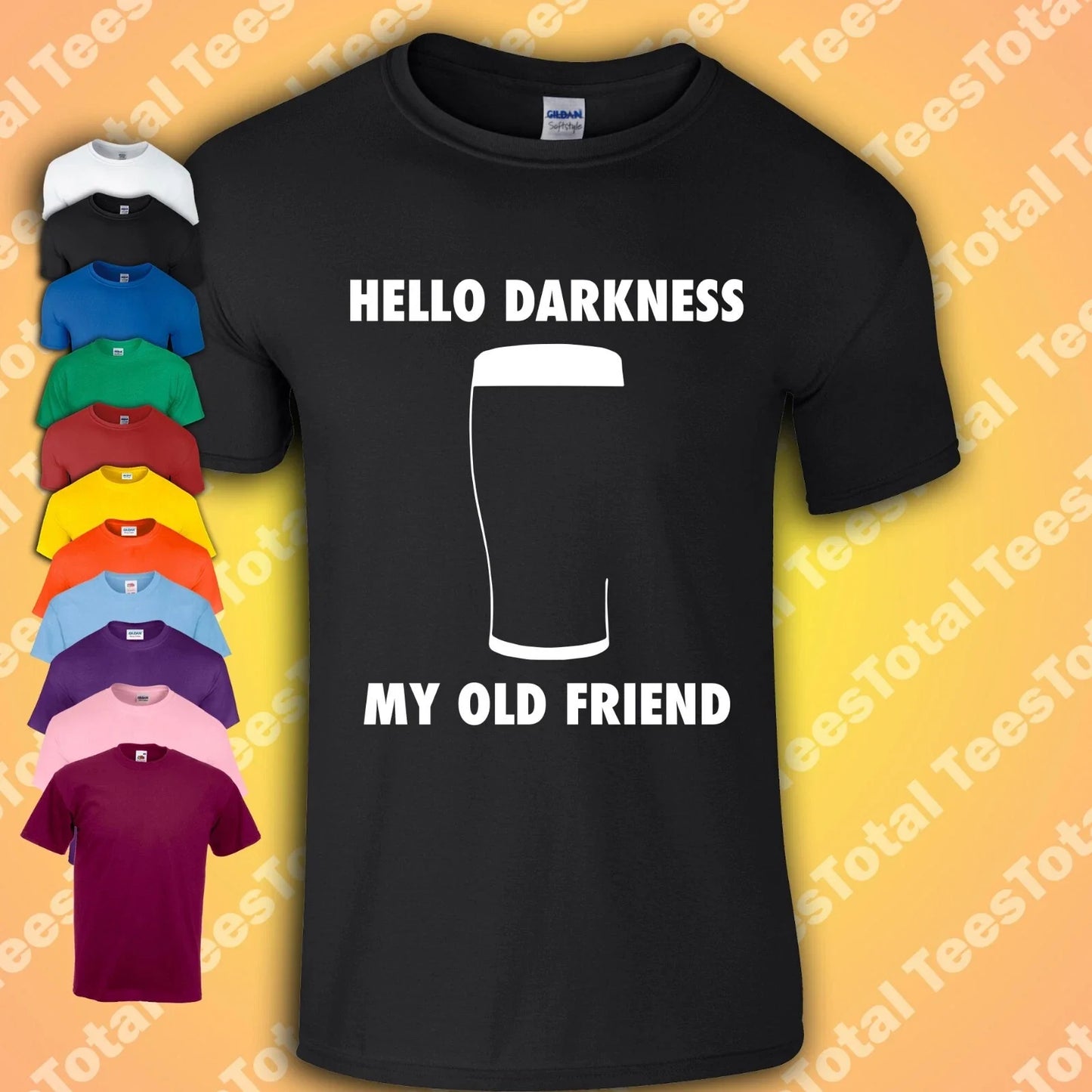 Hello Darkness My Old Friend Funny Guinness Sesh Beer - Adult & Kids T-Shirts, Sweatshirts & Hoodies apparel design preview 1