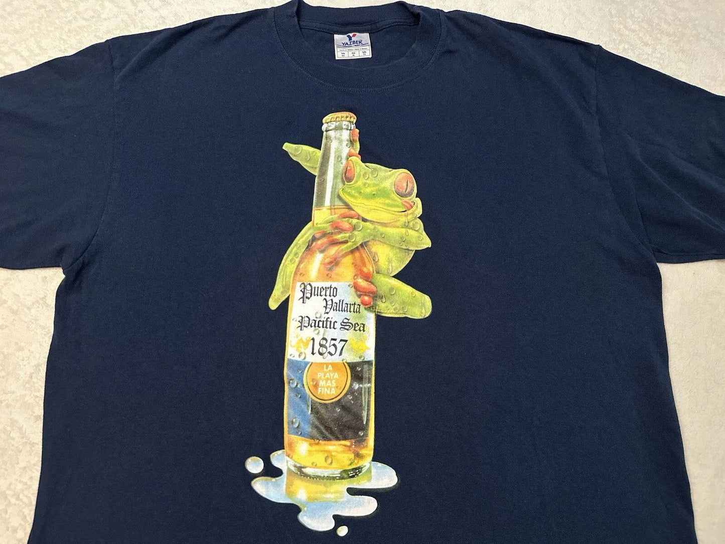Vintage 2000s Y2K Red Eyed Tree Frog Puerto Vallarta - Adult & Kids T-Shirts, Sweatshirts & Hoodies apparel design preview 1
