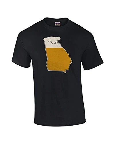 Drink Georgia Funny Adult Beer Black - Adult & Kids T-Shirts, Sweatshirts & Hoodies apparel design preview 1