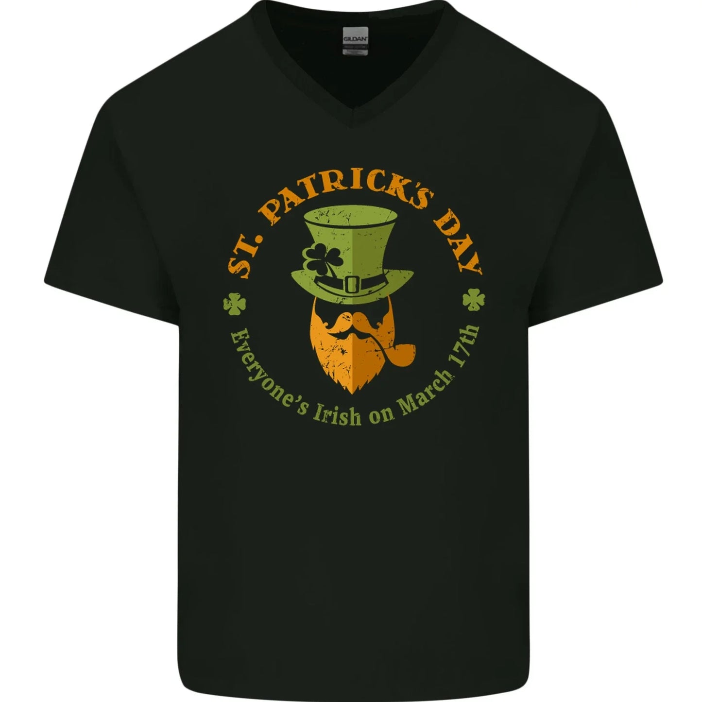 Everyones Irish on St Patricks Day Beer Mens V-Neck - Adult & Kids T-Shirts, Sweatshirts & Hoodies apparel design preview 1