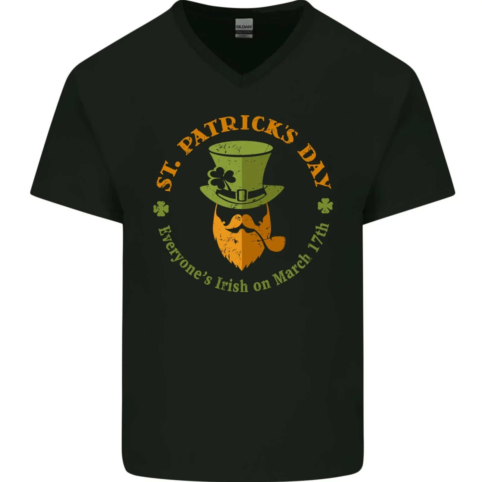 Everyones Irish on St Patricks Day Beer Mens V-Neck - Adult & Kids T-Shirts, Sweatshirts & Hoodies apparel design preview 1