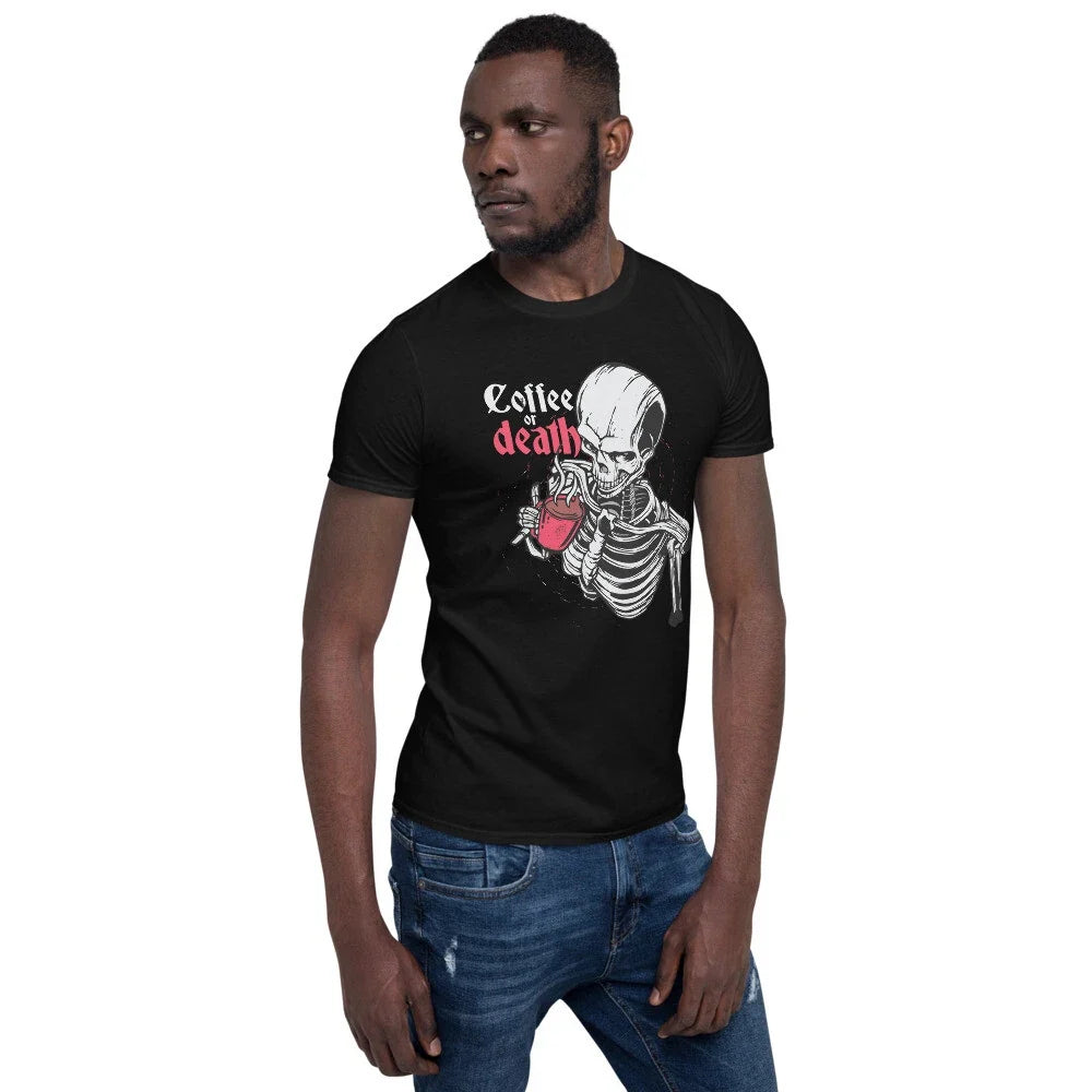 Coffee or Death - Adult & Kids T-Shirts, Sweatshirts & Hoodies apparel design preview 1