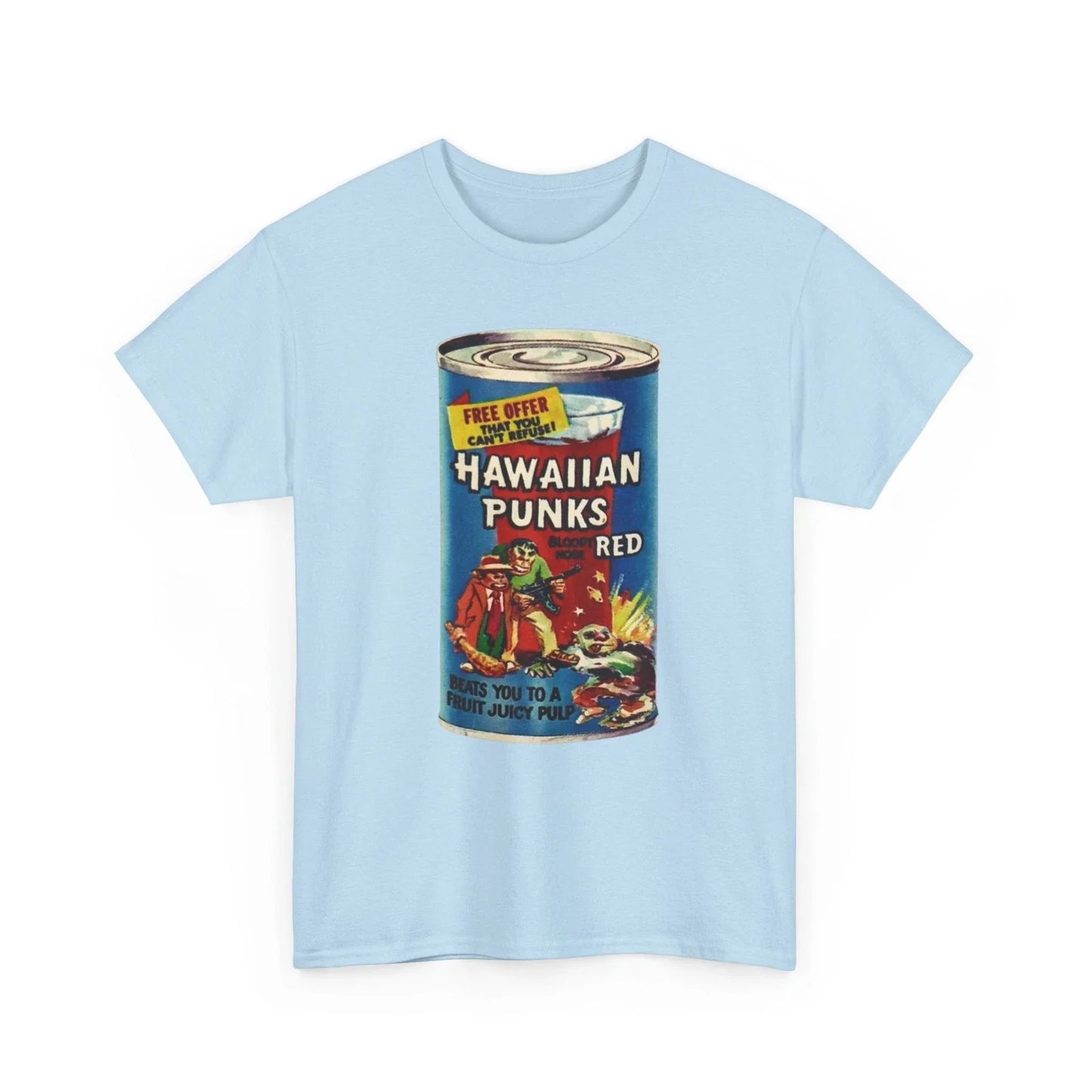 Wacky Packages Hawaiian Punks Can Funny Punch Parody - Adult & Kids T-Shirts, Sweatshirts & Hoodies apparel design preview 1