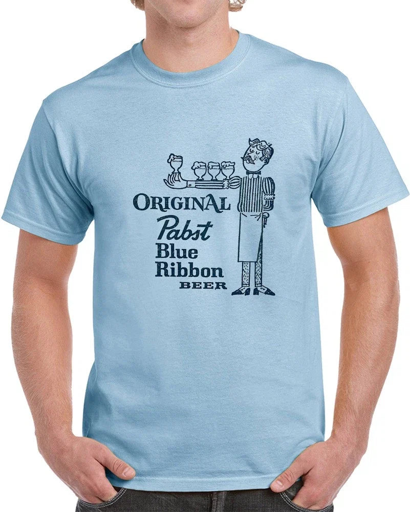 Vintage Pabst Blue Ribbon Beer - Adult & Kids T-Shirts, Sweatshirts & Hoodies apparel design preview 1