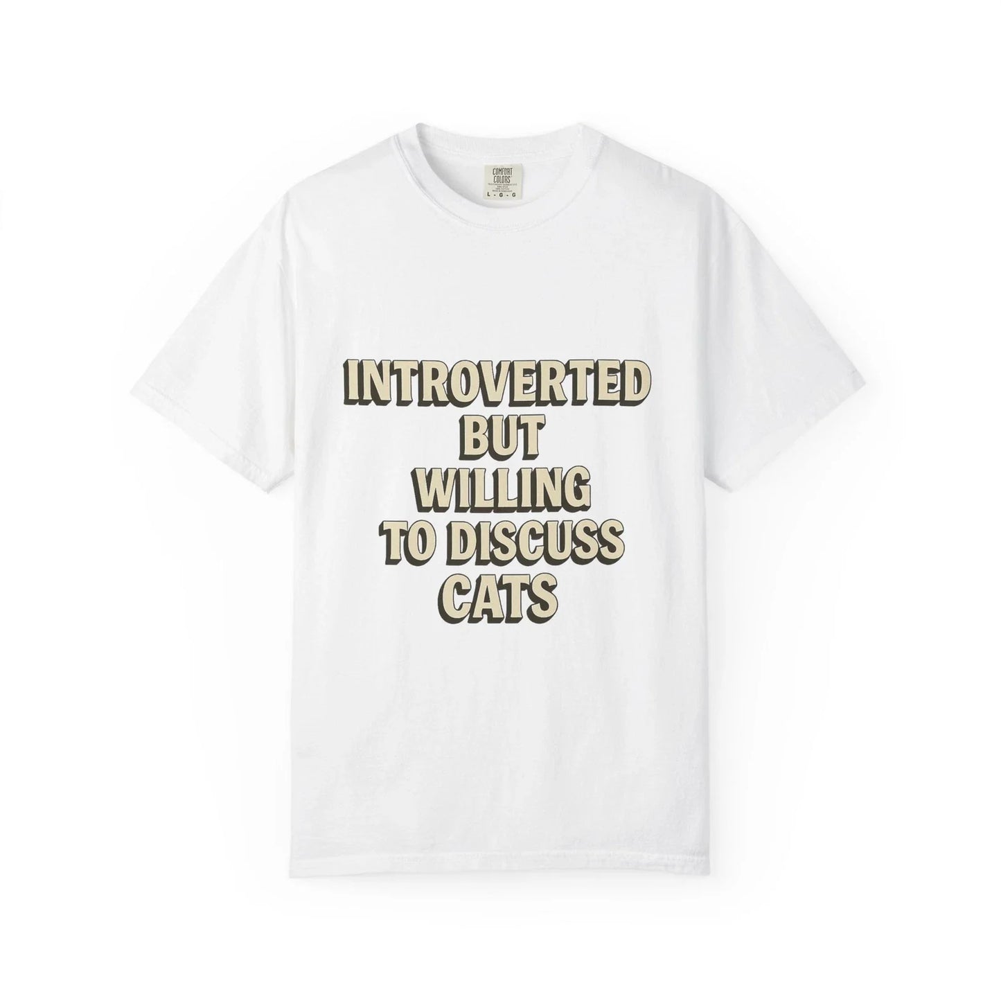Introverted but Willing to Discuss Cats Funny Cat - Adult & Kids T-Shirts, Sweatshirts & Hoodies apparel design preview 1