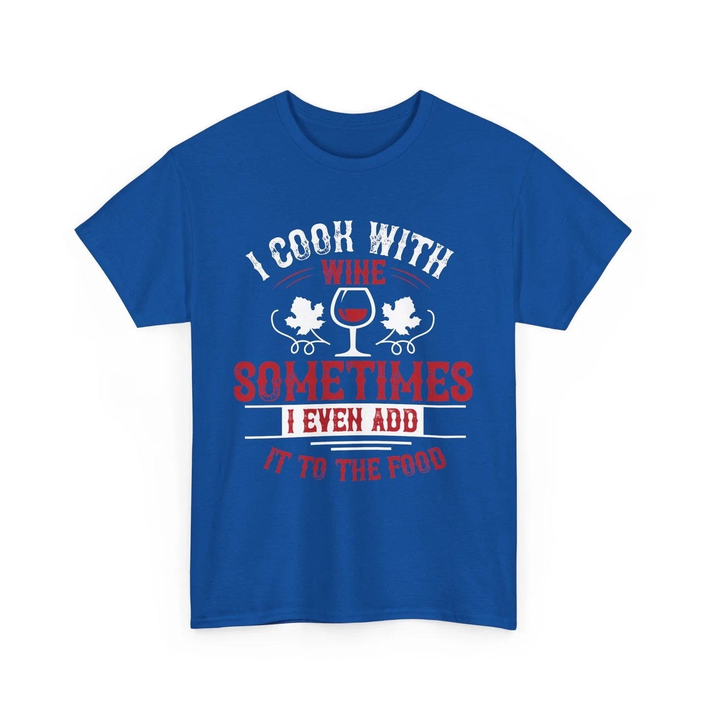 I COOK WITH WINE Funny Grilling Lover Chef Cooking - Adult & Kids T-Shirts, Sweatshirts & Hoodies apparel design preview 1
