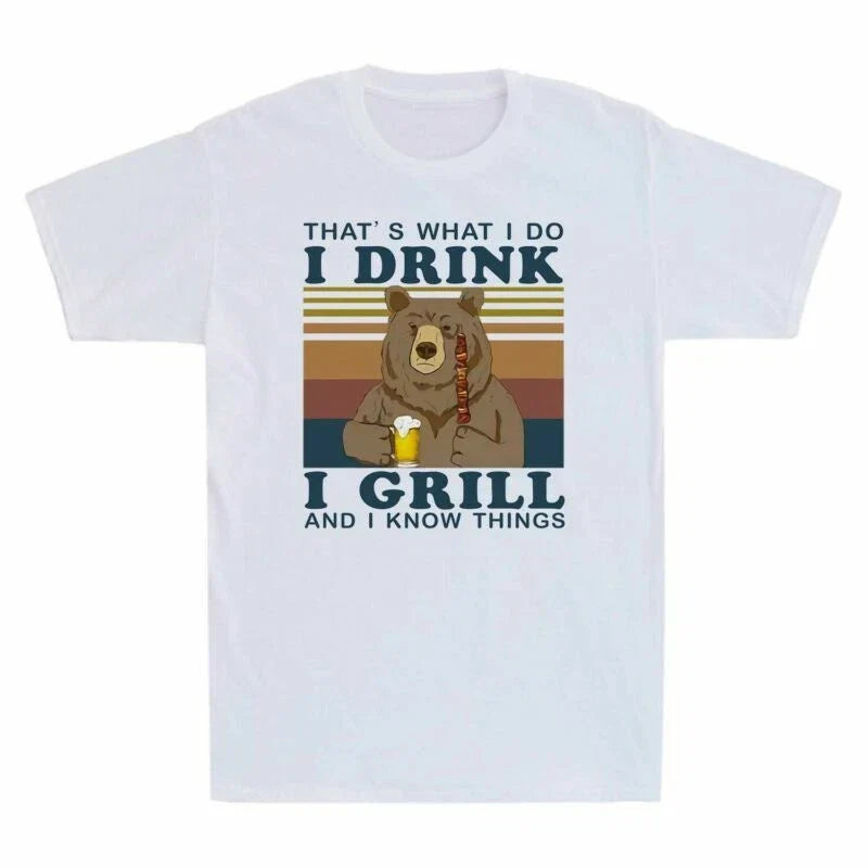 I That's Know Beer Funny Grill What Do Drink Bear - Adult & Kids T-Shirts, Sweatshirts & Hoodies apparel design preview 1