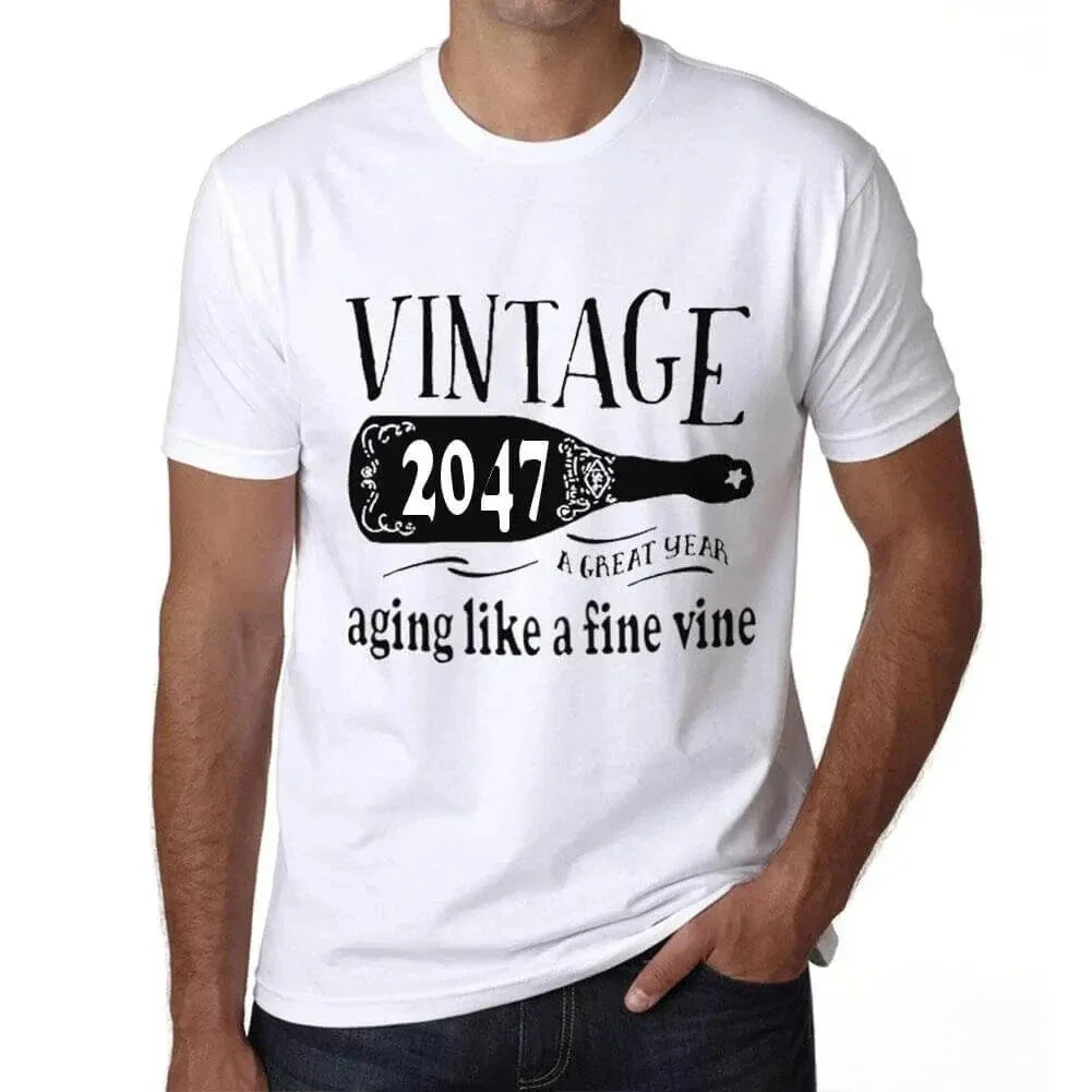 Men's Graphic Aging Like A Fine Wine 2047 - Adult & Kids T-Shirts, Sweatshirts & Hoodies apparel design preview 1