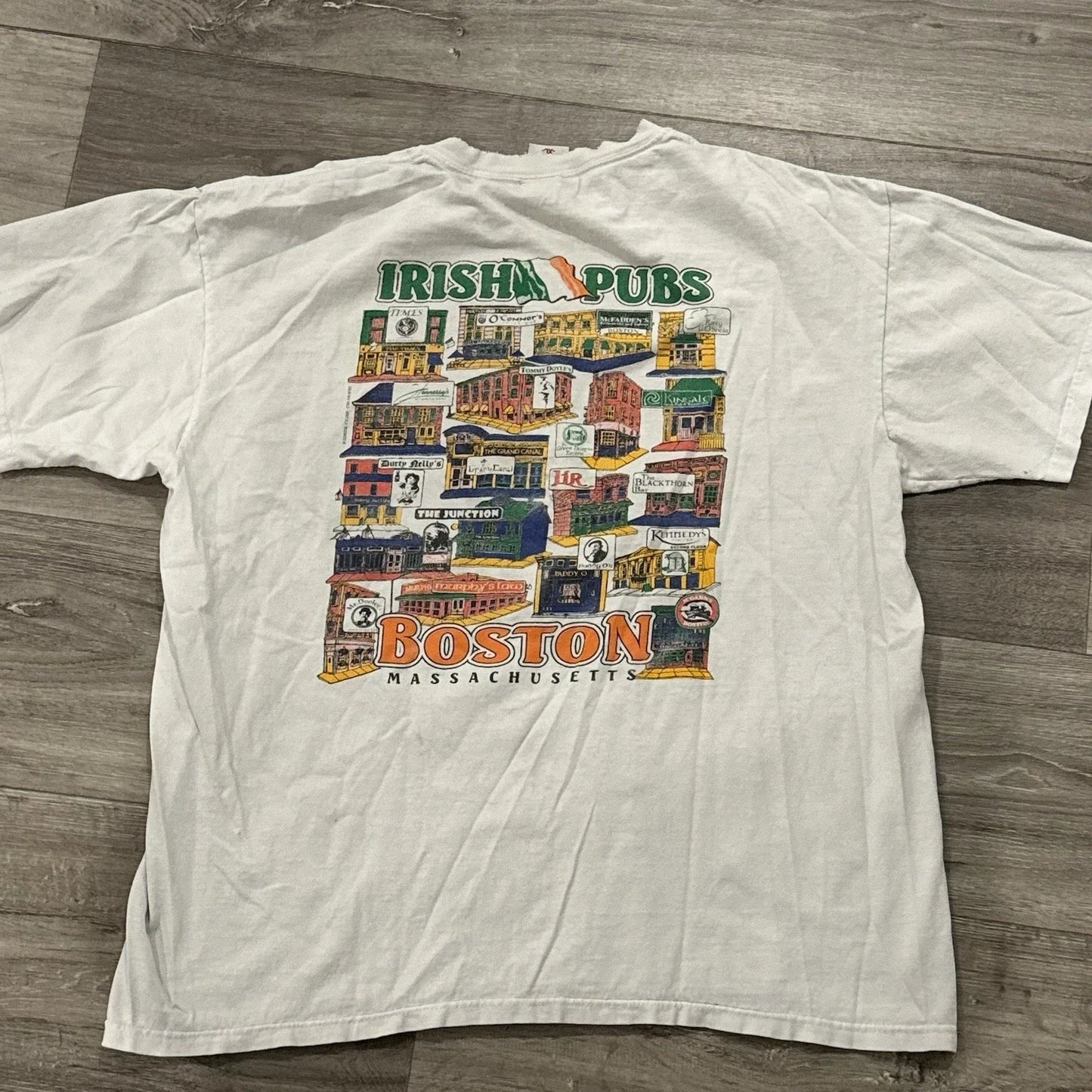 VINTAGE Irish pubs In Boston beer Men's XL - Adult & Kids T-Shirts, Sweatshirts & Hoodies apparel design preview 1