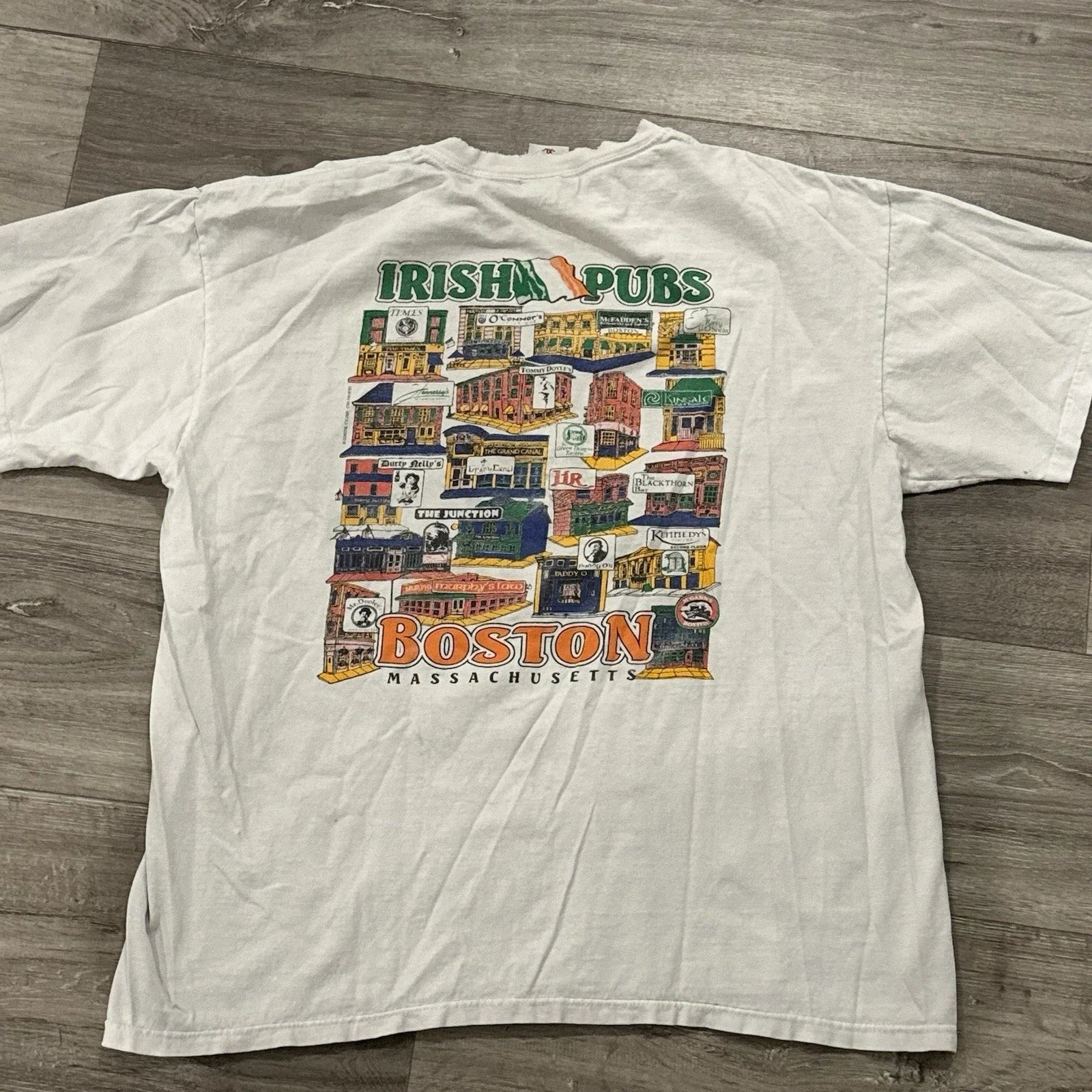 VINTAGE Irish pubs In Boston beer Men's XL - Adult & Kids T-Shirts, Sweatshirts & Hoodies apparel design preview 1