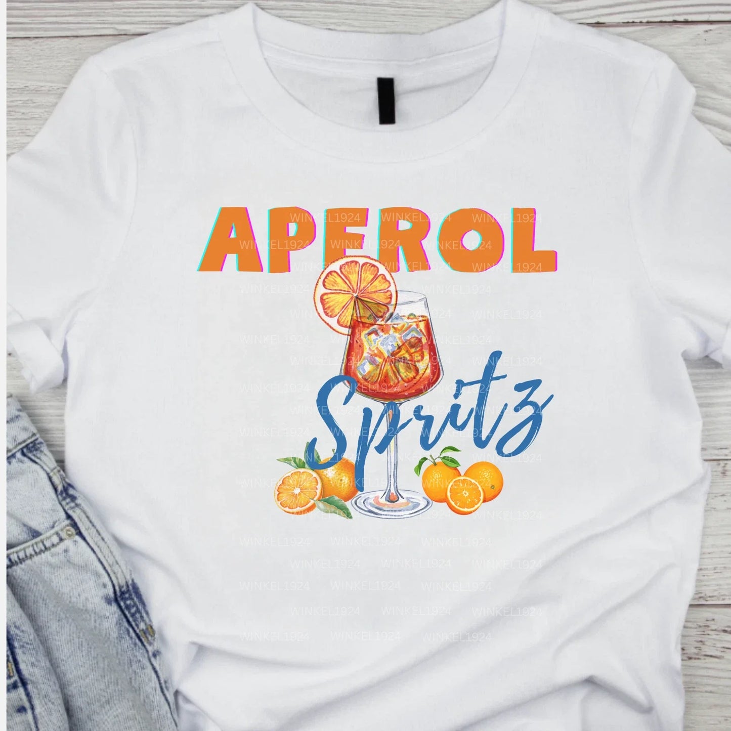 Aperol Spritz Summer Cocktail Italian Drink Unisex - Adult & Kids T-Shirts, Sweatshirts & Hoodies apparel design preview 1