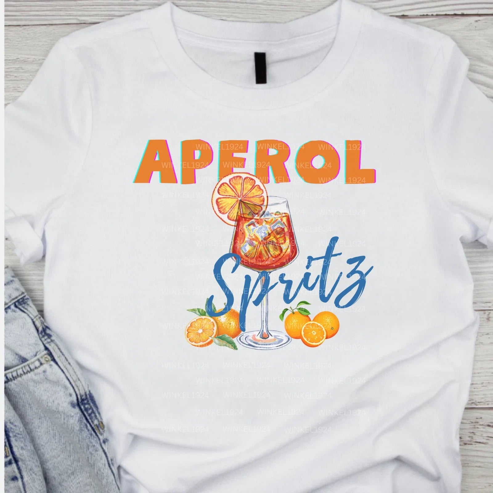 Aperol Spritz Summer Cocktail Italian Drink Unisex - Adult & Kids T-Shirts, Sweatshirts & Hoodies apparel design preview 1
