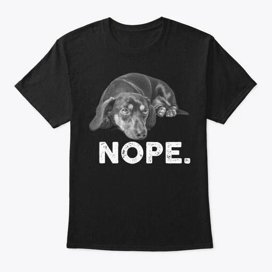 Funny Lazy Nope Dachshund For Dog Lover Made in the - Adult & Kids T-Shirts, Sweatshirts & Hoodies apparel design preview 1