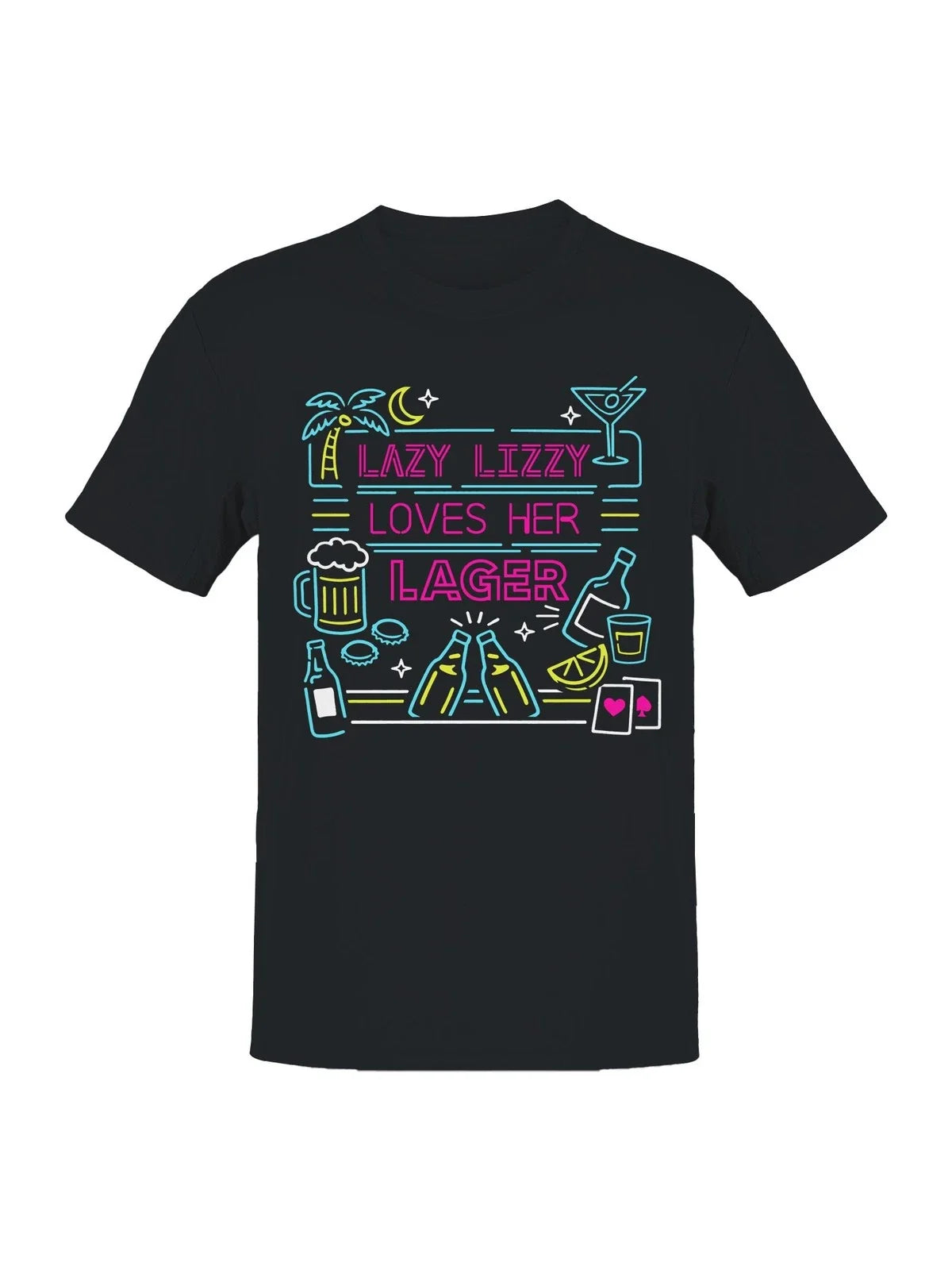 Lazy Lizzy Lager Celebration Men's - Adult & Kids T-Shirts, Sweatshirts & Hoodies apparel design preview 1