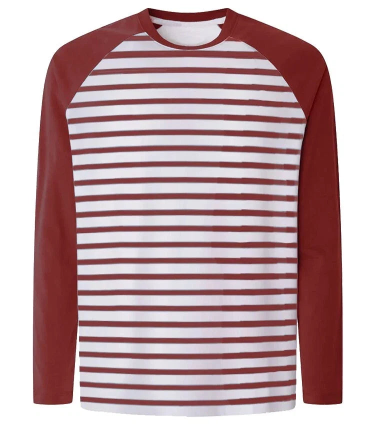 Mens Raglan FTLO Baseball Stripped Fashion Crew Neck - Adult & Kids T-Shirts, Sweatshirts & Hoodies apparel design preview 1