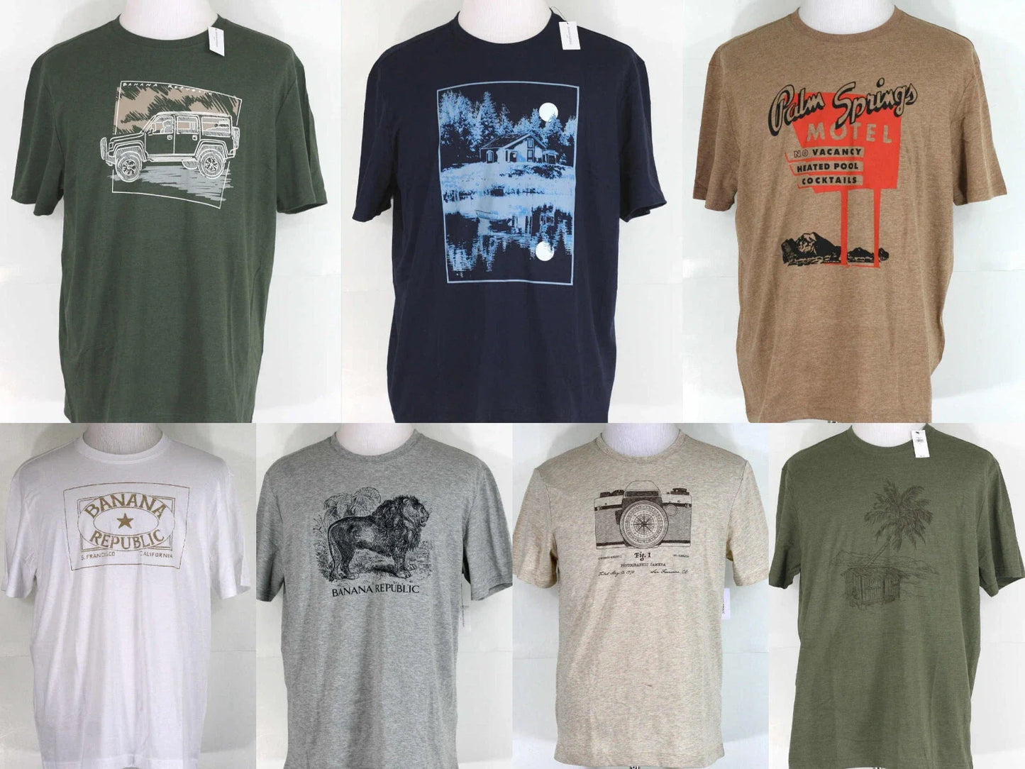 Banana Republic Graphic Crew Neck Short Sleeve Size - Adult & Kids T-Shirts, Sweatshirts & Hoodies apparel design preview 1